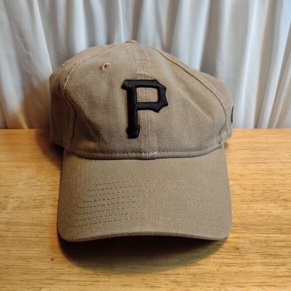 New Era 9Twenty Pittsburgh Pirates Dark Khaki Sliderback Hat - Picture 1 of 9